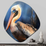 Majestic Pelican II - Asymmetric Metal Wall Art