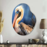 Majestic Pelican II - Asymmetric Metal Wall Art