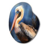 Majestic Pelican II - Asymmetric Metal Wall Art