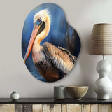 Majestic Pelican II - Asymmetric Metal Wall Art