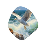 Seagull By The Sea III - Asymmetric Metal Wall Art