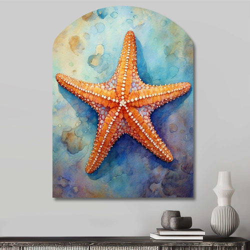 Spinny Starfish II - Asymmetric Metal Wall Art