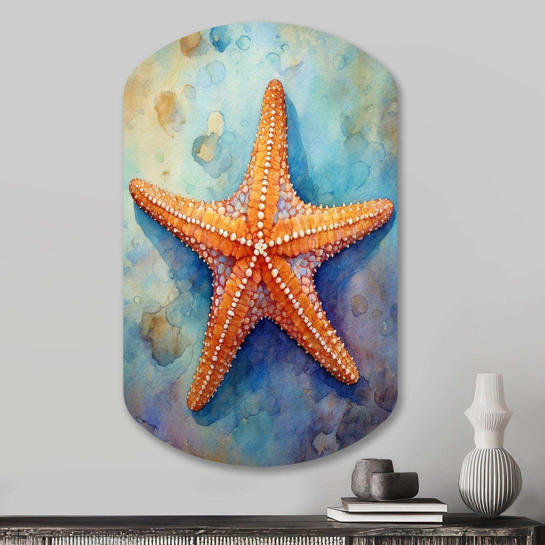 Spinny Starfish II - Asymmetric Metal Wall Art