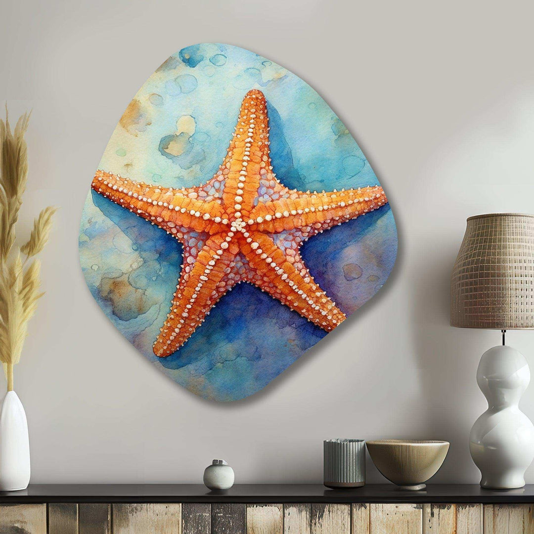 Spinny Starfish II - Asymmetric Metal Wall Art