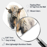 Wild Yak VI - Asymmetric Metal Wall Art