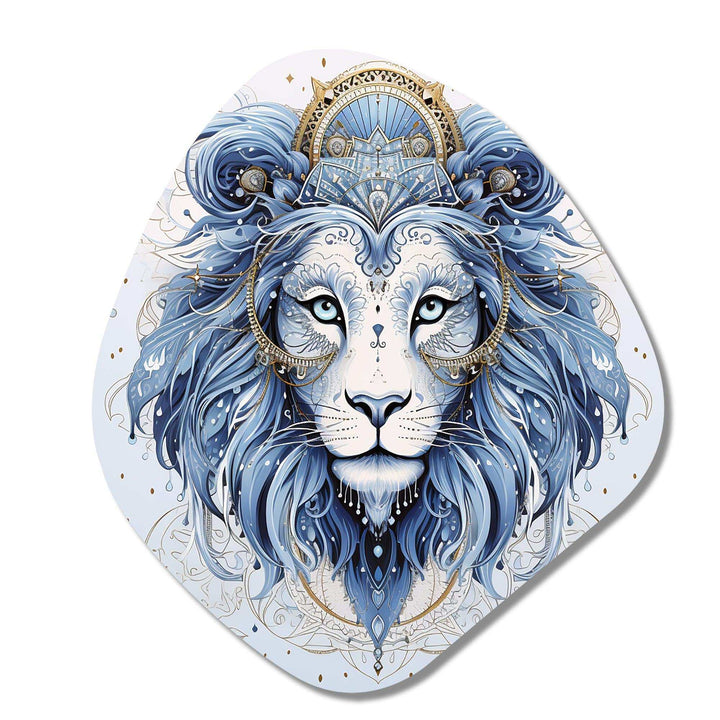 Leo Zodiac Sign - Asymmetric Metal Wall Art