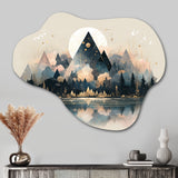 Sharp Wild Mountains - Asymmetric Metal Wall Art