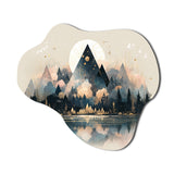 Sharp Wild Mountains - Asymmetric Metal Wall Art