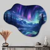 Northern Lights I - Asymmetric Metal Wall Art