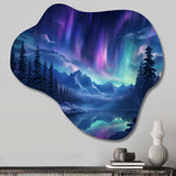 Northern Lights I - Asymmetric Metal Wall Art