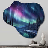 Northern Lights III - Asymmetric Metal Wall Art