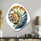 Seashell Symphony I - Asymmetric Metal Wall Art