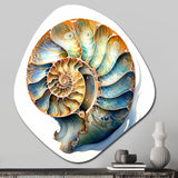 Seashell Symphony I - Asymmetric Metal Wall Art