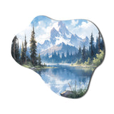 Mountain View Bliss III - Asymmetric Metal Wall Art