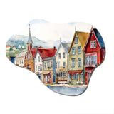 Newfoundland Coastal Vintage II - Asymmetric Metal Wall Art