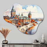 Quebec City French Beauty I - Asymmetric Metal Wall Art