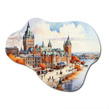 Quebec City French Beauty I - Asymmetric Metal Wall Art