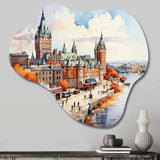 Quebec City French Beauty I - Asymmetric Metal Wall Art