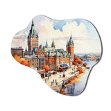 Quebec City French Beauty I - Asymmetric Metal Wall Art