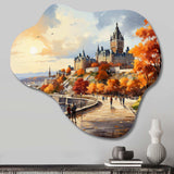 Quebec City Touristic City II - Asymmetric Metal Wall Art