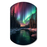 Yukon Northern Lights Beauty IV - Asymmetric Metal Wall Art