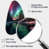 Yukon Northern Lights Beauty IV - Asymmetric Metal Wall Art