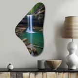 Falls Creek Of Lake Catherine Arkansas II - Asymmetric Metal Wall Art