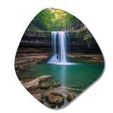 Falls Creek Of Lake Catherine Arkansas II - Asymmetric Metal Wall Art