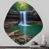 Falls Creek Of Lake Catherine Arkansas II - Asymmetric Metal Wall Art