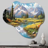 Colorado Mountain Senerity I - Asymmetric Metal Wall Art