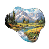 Colorado Mountain Senerity I - Asymmetric Metal Wall Art