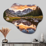 Colorado Mountain Senerity III - Asymmetric Metal Wall Art