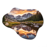 Colorado Mountain Senerity III - Asymmetric Metal Wall Art