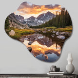 Colorado Mountain Senerity III - Asymmetric Metal Wall Art