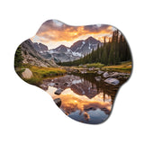 Colorado Mountain Senerity III - Asymmetric Metal Wall Art