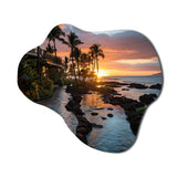 Maui Tropical Dreamscape I - Asymmetric Metal Wall Art