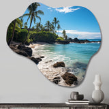 Maui Tropical Dreamscape II - Asymmetric Metal Wall Art