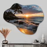 Aloha Tropical Dreamscape I - Asymmetric Metal Wall Art