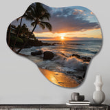 Aloha Tropical Dreamscape I - Asymmetric Metal Wall Art