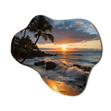 Aloha Tropical Dreamscape I - Asymmetric Metal Wall Art