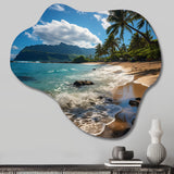 Aloha Tropical Dreamscape II - Asymmetric Metal Wall Art