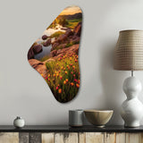 Oklahoma Wichita Mountains Sunset - Asymmetric Metal Wall Art