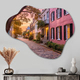 South Carolina Historic Charm Of Charleston - Asymmetric Metal Wall Art