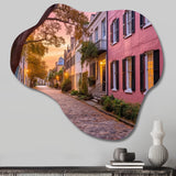 South Carolina Historic Charm Of Charleston - Asymmetric Metal Wall Art