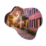 South Carolina Historic Charm Of Charleston - Asymmetric Metal Wall Art