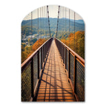 Gatlinburg Skybridge Tennessee - Asymmetric Metal Wall Art