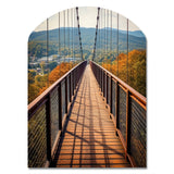 Gatlinburg Skybridge Tennessee - Asymmetric Metal Wall Art