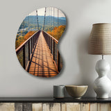 Gatlinburg Skybridge Tennessee - Asymmetric Metal Wall Art