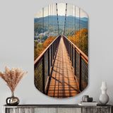 Gatlinburg Skybridge Tennessee - Asymmetric Metal Wall Art