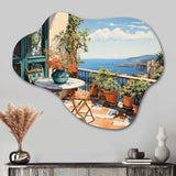 La Dolce Italian Coast I - Asymmetric Metal Wall Art